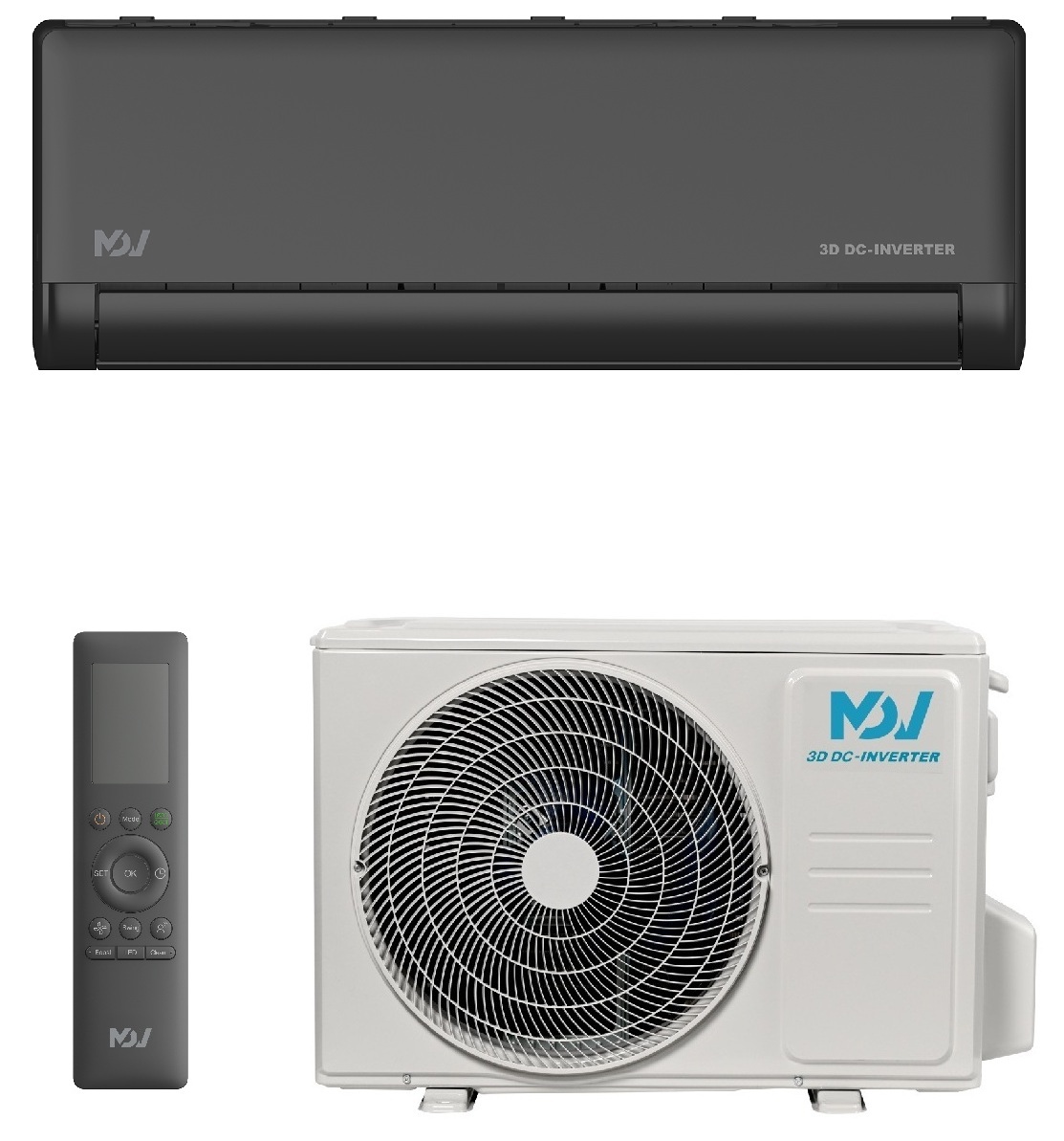 Кондиционер инверторный сплит-система MDV MDSBI-24HRFN8/MDOAI-24HFN8 серия INTEGRA PRO BLACK цвет черный матовый Кондиционер инверторный сплит-система MDV MDSBI-24HRFN8/MDOAI-24HFN8 серия INTEGRA PRO BLACK цвет черный матовый